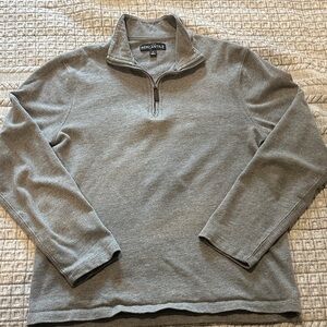 J. Crew Men's Gray Zip-Up Sweater